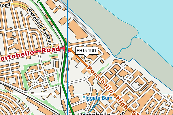 EH15 1UD map - OS VectorMap District (Ordnance Survey)