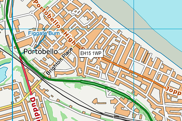 EH15 1WP map - OS VectorMap District (Ordnance Survey)