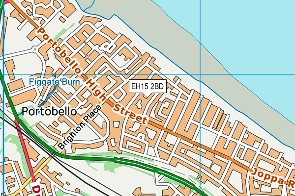EH15 2BD map - OS VectorMap District (Ordnance Survey)