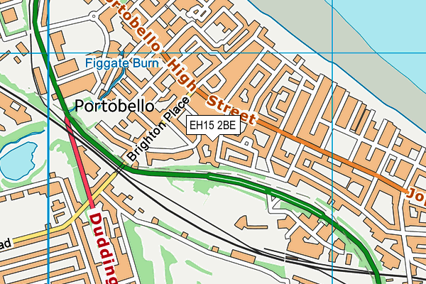 EH15 2BE map - OS VectorMap District (Ordnance Survey)