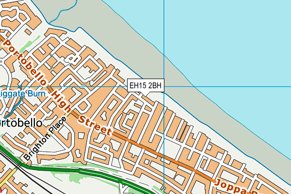 EH15 2BH map - OS VectorMap District (Ordnance Survey)