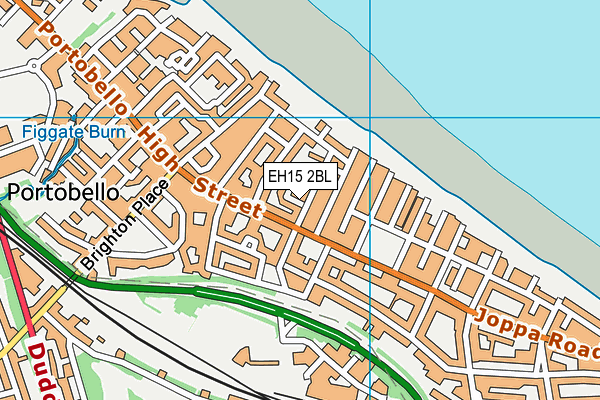 EH15 2BL map - OS VectorMap District (Ordnance Survey)