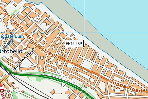 EH15 2BP map - OS VectorMap District (Ordnance Survey)