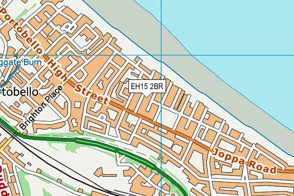 EH15 2BR map - OS VectorMap District (Ordnance Survey)