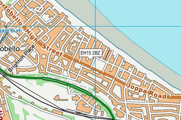 EH15 2BZ map - OS VectorMap District (Ordnance Survey)