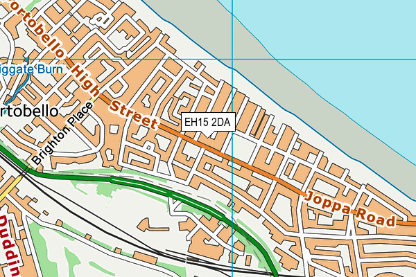 EH15 2DA map - OS VectorMap District (Ordnance Survey)