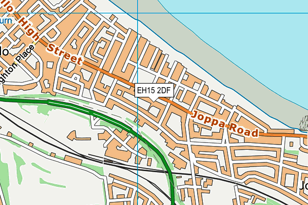 EH15 2DF map - OS VectorMap District (Ordnance Survey)