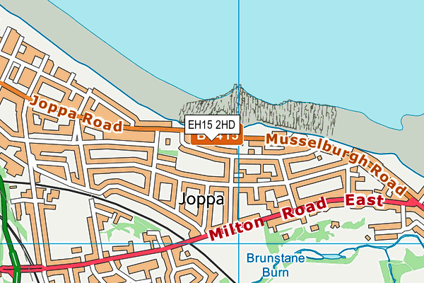 EH15 2HD map - OS VectorMap District (Ordnance Survey)