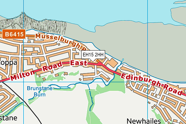 EH15 2HH map - OS VectorMap District (Ordnance Survey)