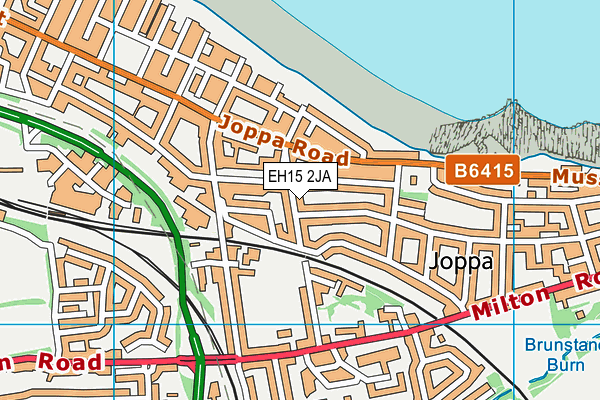 EH15 2JA map - OS VectorMap District (Ordnance Survey)