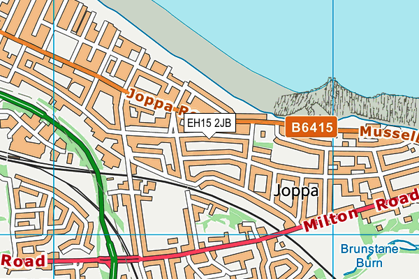 EH15 2JB map - OS VectorMap District (Ordnance Survey)