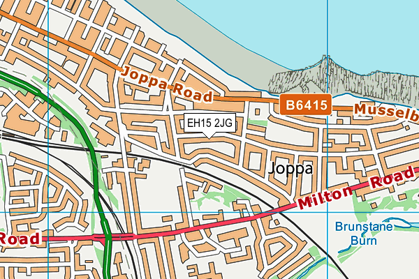 EH15 2JG map - OS VectorMap District (Ordnance Survey)