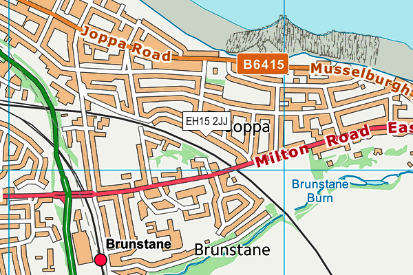 EH15 2JJ map - OS VectorMap District (Ordnance Survey)