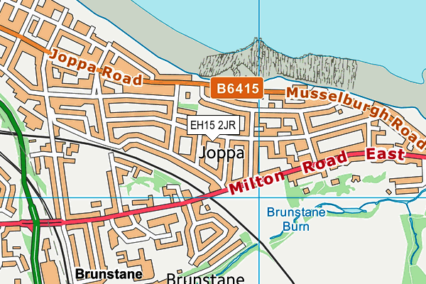 EH15 2JR map - OS VectorMap District (Ordnance Survey)