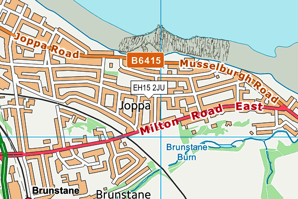 EH15 2JU map - OS VectorMap District (Ordnance Survey)