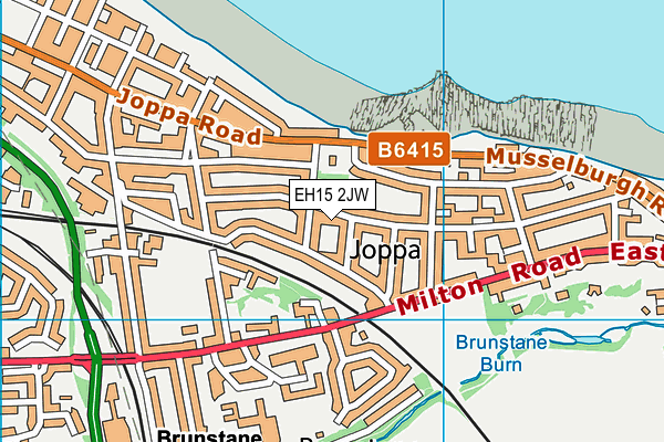 EH15 2JW map - OS VectorMap District (Ordnance Survey)