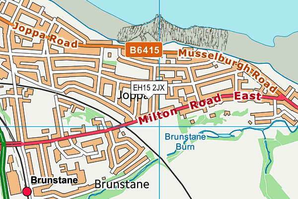 EH15 2JX map - OS VectorMap District (Ordnance Survey)