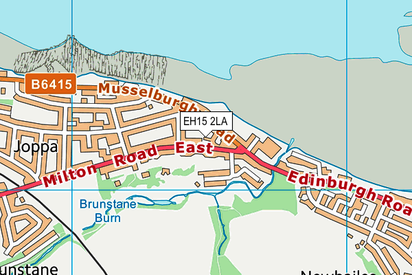 EH15 2LA map - OS VectorMap District (Ordnance Survey)