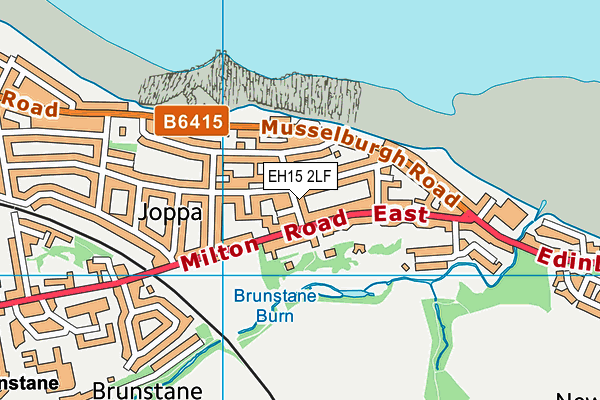 EH15 2LF map - OS VectorMap District (Ordnance Survey)