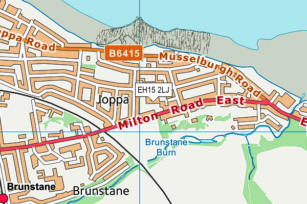 EH15 2LJ map - OS VectorMap District (Ordnance Survey)