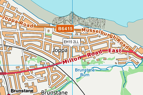 EH15 2LL map - OS VectorMap District (Ordnance Survey)
