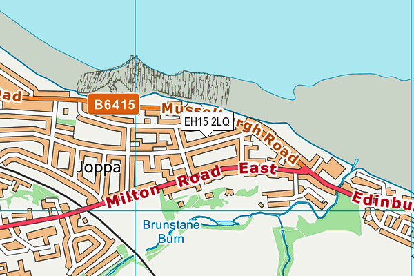 EH15 2LQ map - OS VectorMap District (Ordnance Survey)