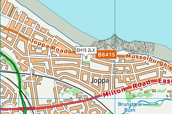 EH15 2LX map - OS VectorMap District (Ordnance Survey)