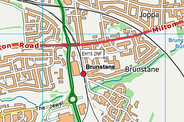 EH15 2NF map - OS VectorMap District (Ordnance Survey)