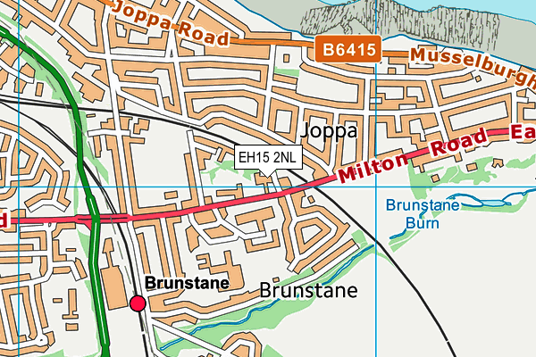 EH15 2NL map - OS VectorMap District (Ordnance Survey)