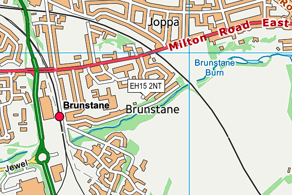 EH15 2NT map - OS VectorMap District (Ordnance Survey)