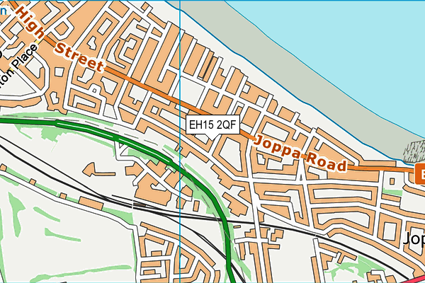 EH15 2QF map - OS VectorMap District (Ordnance Survey)