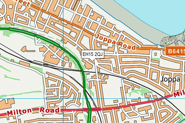 EH15 2QJ map - OS VectorMap District (Ordnance Survey)