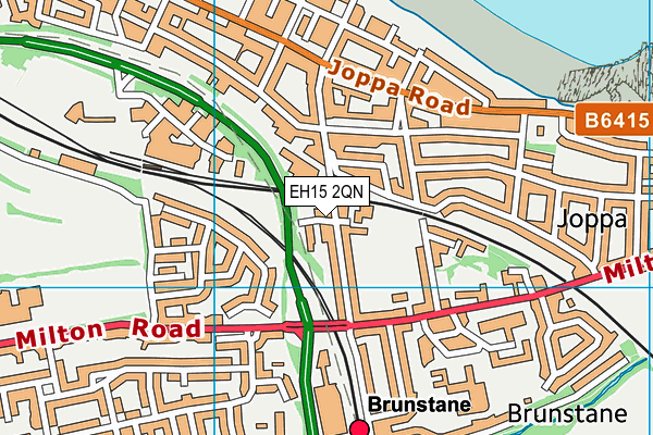 EH15 2QN map - OS VectorMap District (Ordnance Survey)