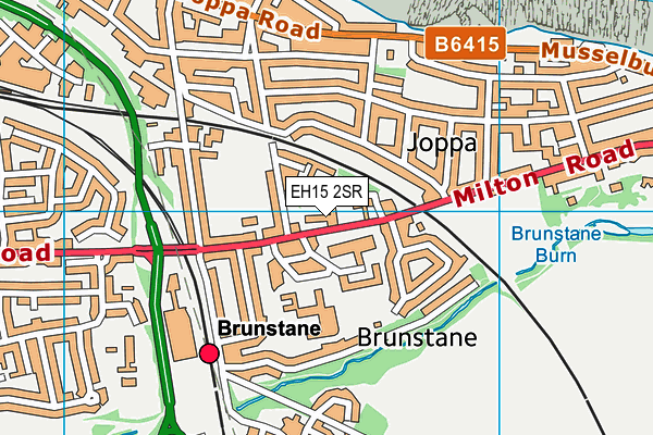 EH15 2SR map - OS VectorMap District (Ordnance Survey)