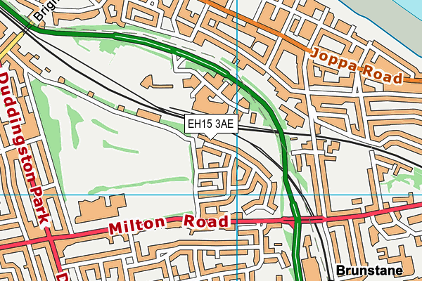 EH15 3AE map - OS VectorMap District (Ordnance Survey)