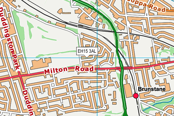 EH15 3AL map - OS VectorMap District (Ordnance Survey)