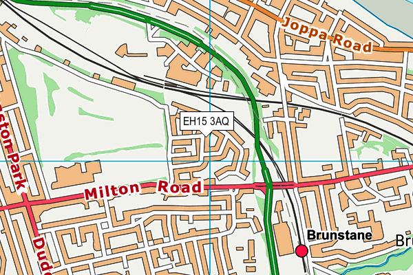 EH15 3AQ map - OS VectorMap District (Ordnance Survey)