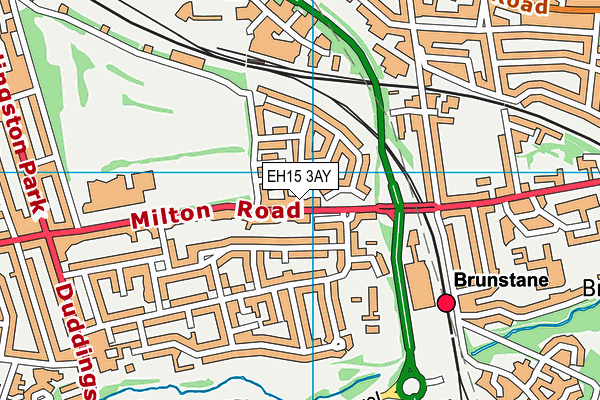 EH15 3AY map - OS VectorMap District (Ordnance Survey)