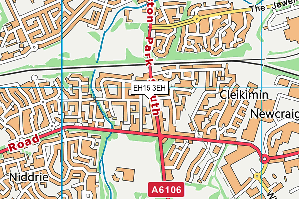 EH15 3EH map - OS VectorMap District (Ordnance Survey)