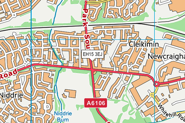 EH15 3EJ map - OS VectorMap District (Ordnance Survey)