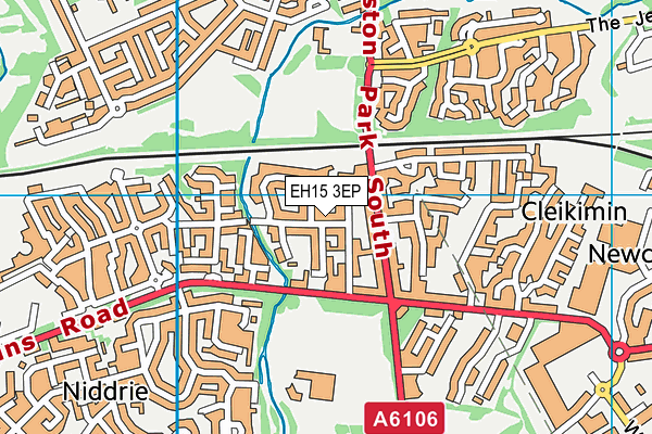 EH15 3EP map - OS VectorMap District (Ordnance Survey)