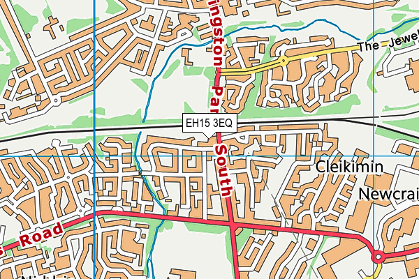 EH15 3EQ map - OS VectorMap District (Ordnance Survey)