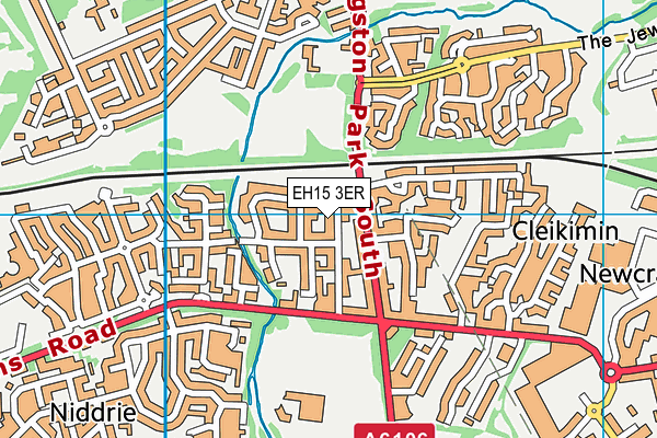 EH15 3ER map - OS VectorMap District (Ordnance Survey)