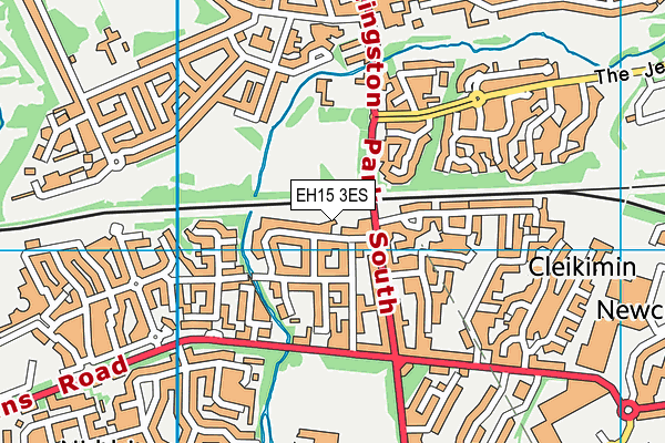 EH15 3ES map - OS VectorMap District (Ordnance Survey)