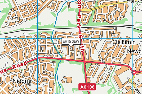 EH15 3EW map - OS VectorMap District (Ordnance Survey)