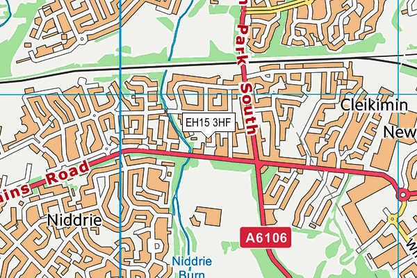 EH15 3HF map - OS VectorMap District (Ordnance Survey)