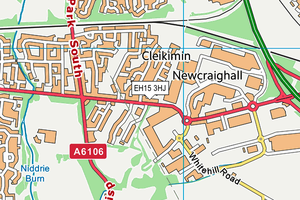 EH15 3HJ map - OS VectorMap District (Ordnance Survey)