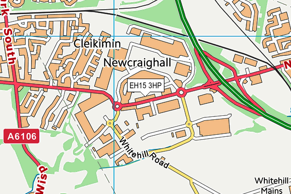 EH15 3HP map - OS VectorMap District (Ordnance Survey)