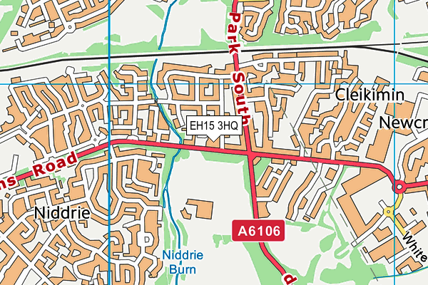 EH15 3HQ map - OS VectorMap District (Ordnance Survey)