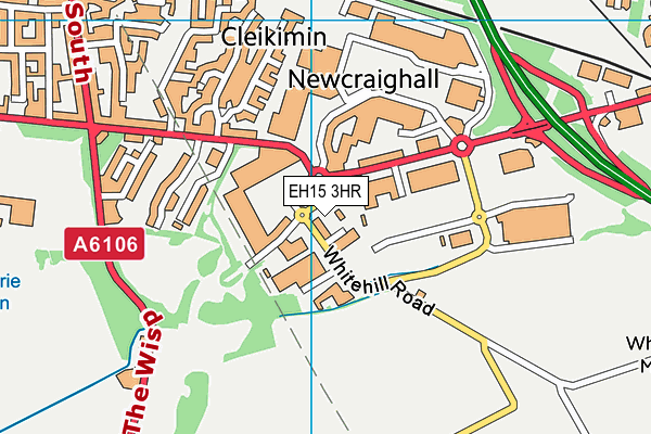 EH15 3HR map - OS VectorMap District (Ordnance Survey)